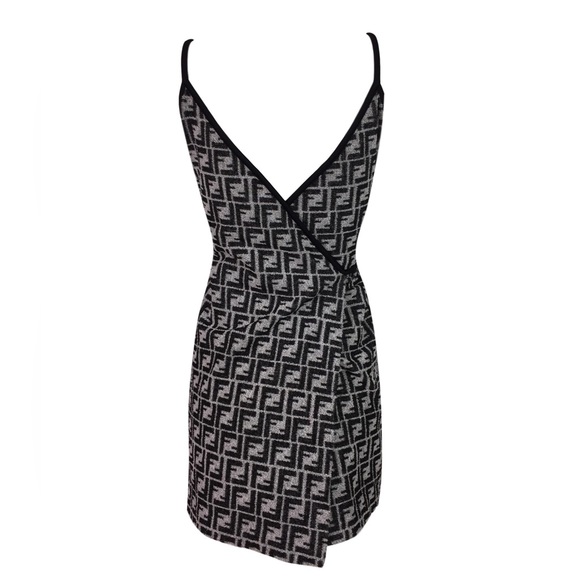 Vintage Fendi monogram wrap dress - Picture 1 of 3